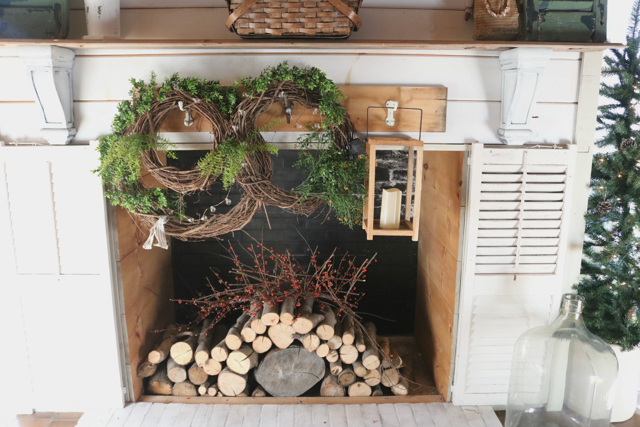 using nature to decorate for a natural approach at Breezy Green Home