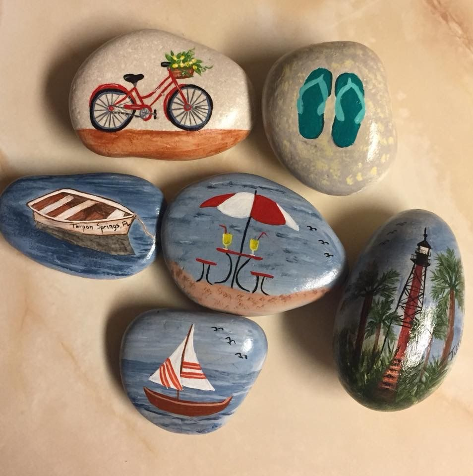 Painted Beach Rocks Ideas & Decor Inspiration